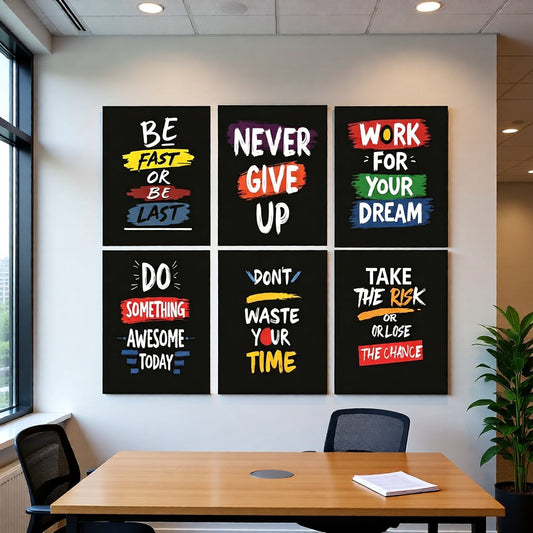 6 Pc Wall Decor Cardboard Phototiles With Double Tape