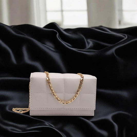 Beige Luxe Shoulder Bag