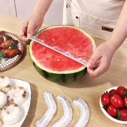 100 Pcs Food Cover Polythene Covers, Pack Of 3