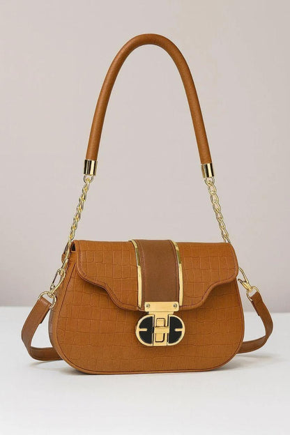 Cream Curve Crossbody Bag
